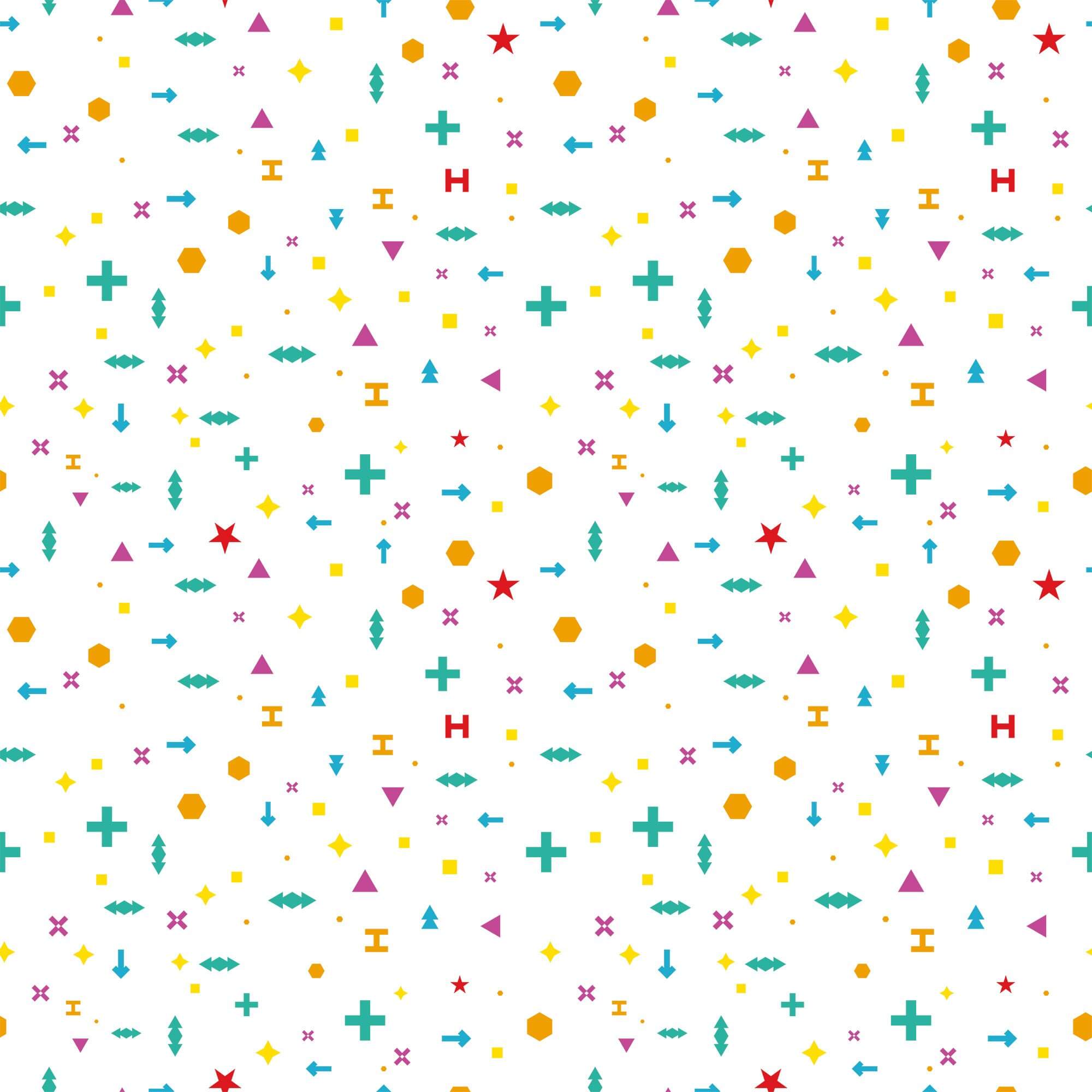 White Geometric Peel and Stick Removable Wallpaper for Kids - Self-Adhesive Nursery Decor, Easy to Apply & Remove - Perfect for Children's Rooms, Playrooms & DIY Home Decor Projects
