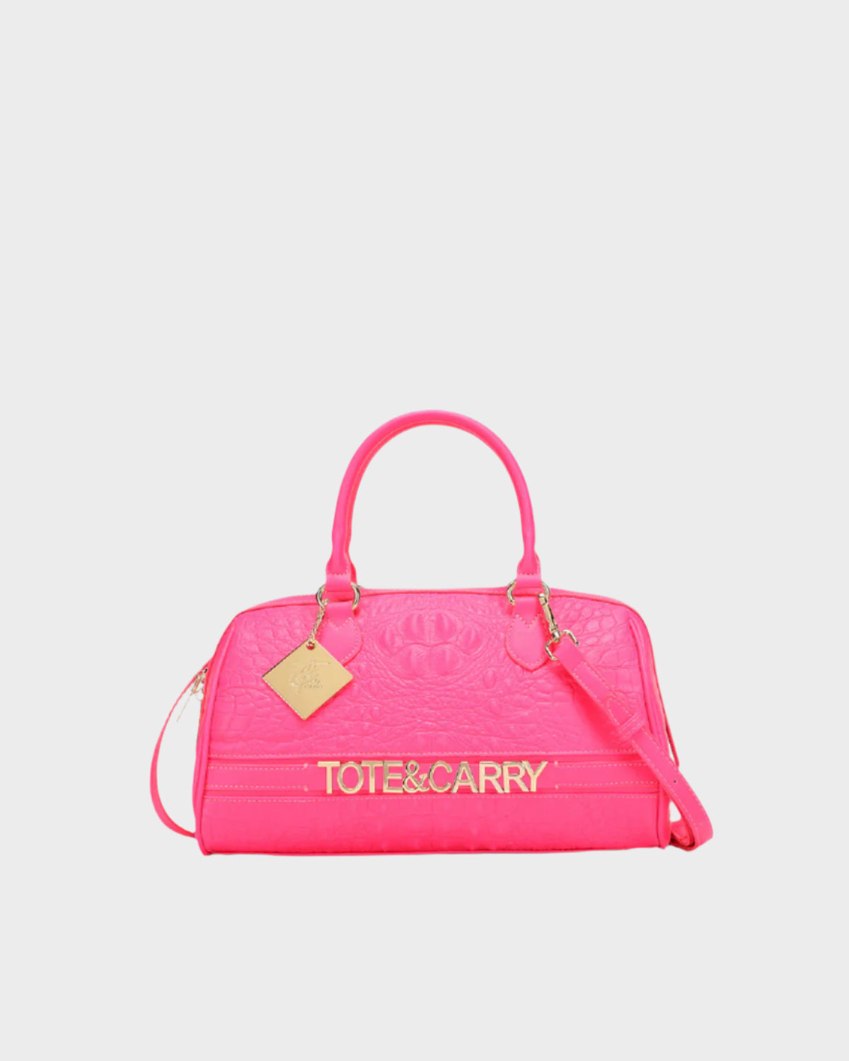 Luxury Italian Couture Handbag in Neon Pink - Elegant Women's Fashion Accessory for Parties, Weddings & Evening Events