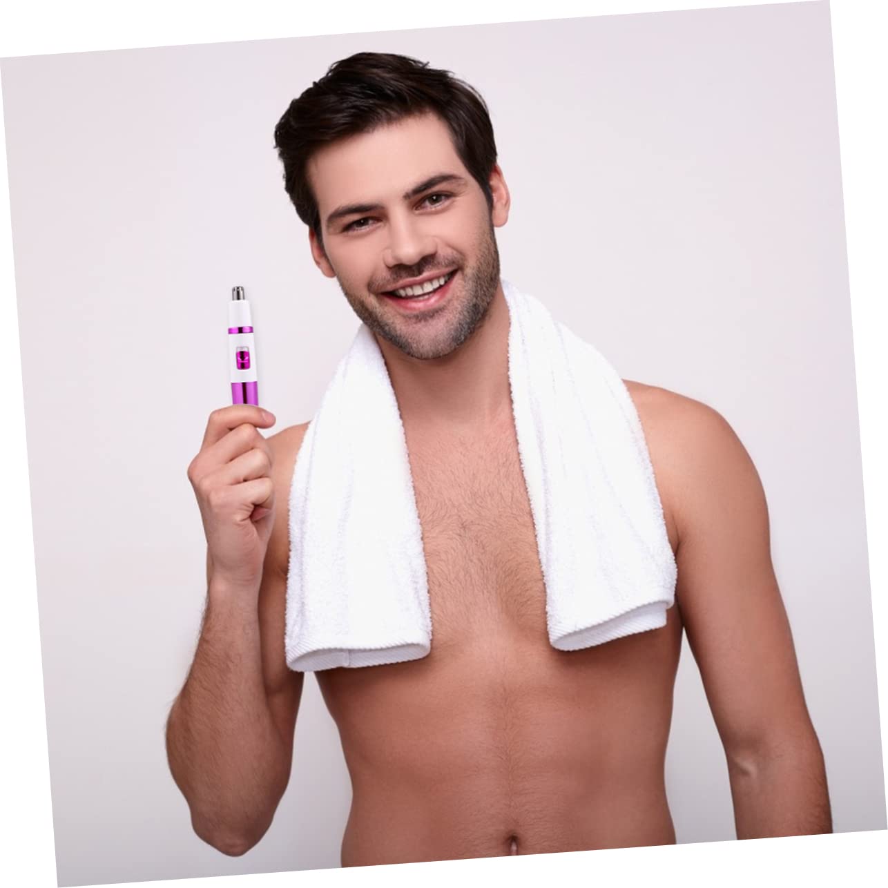 Baluue Rechargeable Electric Nose Hair Trimmer - Painless Nose & Facial Hair Remover for Men & Women - Compact & Portable Grooming Tool for Travel, Home & Office Use