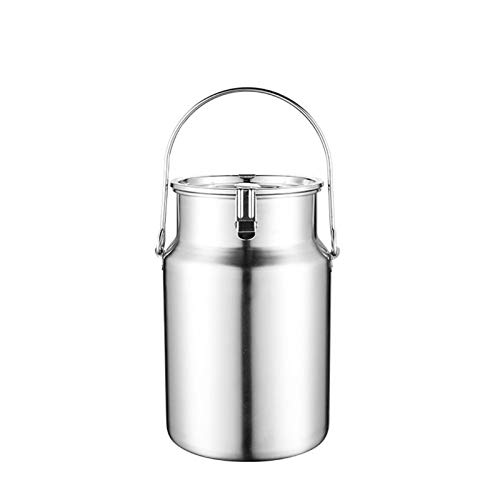 Premium 304 Stainless Steel Thickened Seal Milk Bucket - 3L Portable Wine & Beverage Container for Camping, Picnics & Outdoor Adventures - Durable Milk Can & Novelty Jug for Transporting Liquids