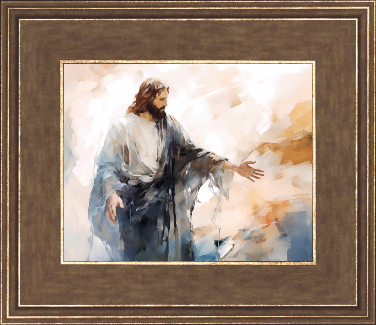Come Unto Me By Gabriel Heaton - Inspirational Christian Wall Art for Home & Church Decor | Perfect for Living Room, Bedroom & Office
