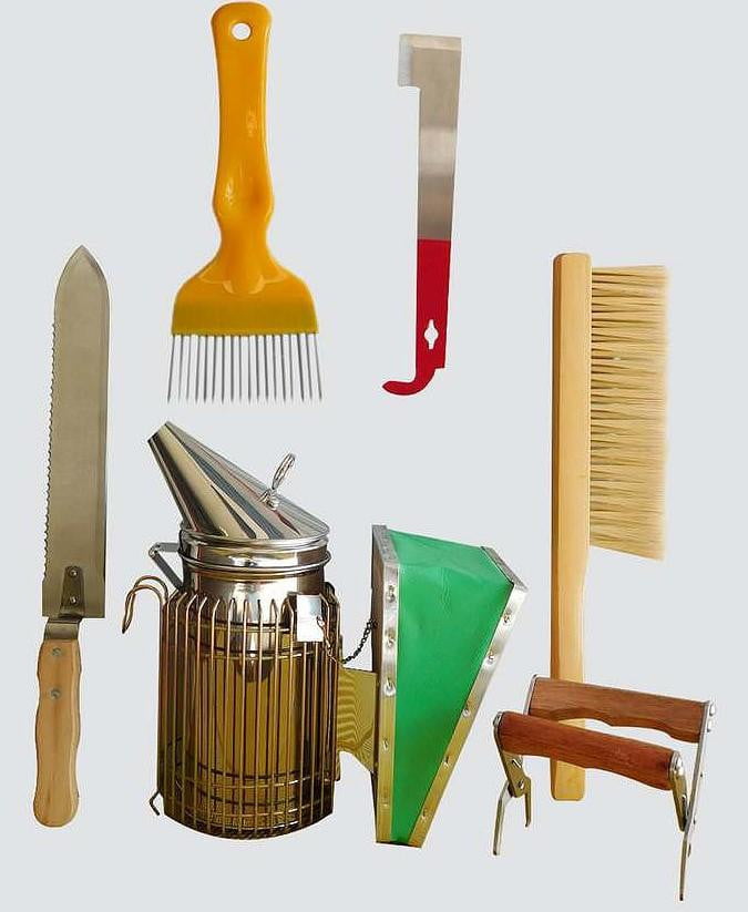 Complete Beekeeping Starter Kit with 3 Frames & European Manual Honey Extractor - Perfect for Beginners Beekeepers & Home Honey Production