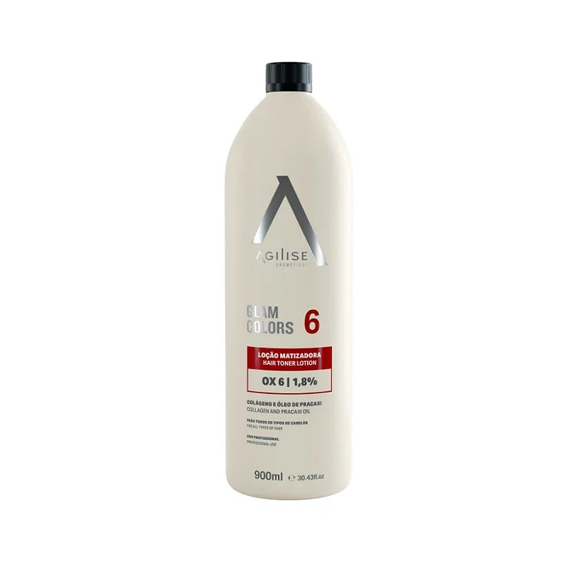 Agilise Professional Glam Colors OX 6 Volumes 9% 900ml / 33 fl oz - Hair Developer Cream for Salon & Home Use - Perfect for Highlights, Balayage, and Hair Coloring