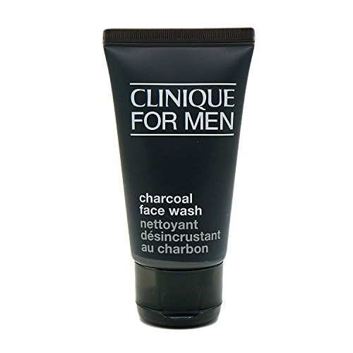 Clinique For Men Charcoal Face Wash 1.7 oz /50 ml - Travel Size Men's Facial Cleanser for Deep Pore Cleansing | Perfect for Gym, Travel & Daily Skincare Routine