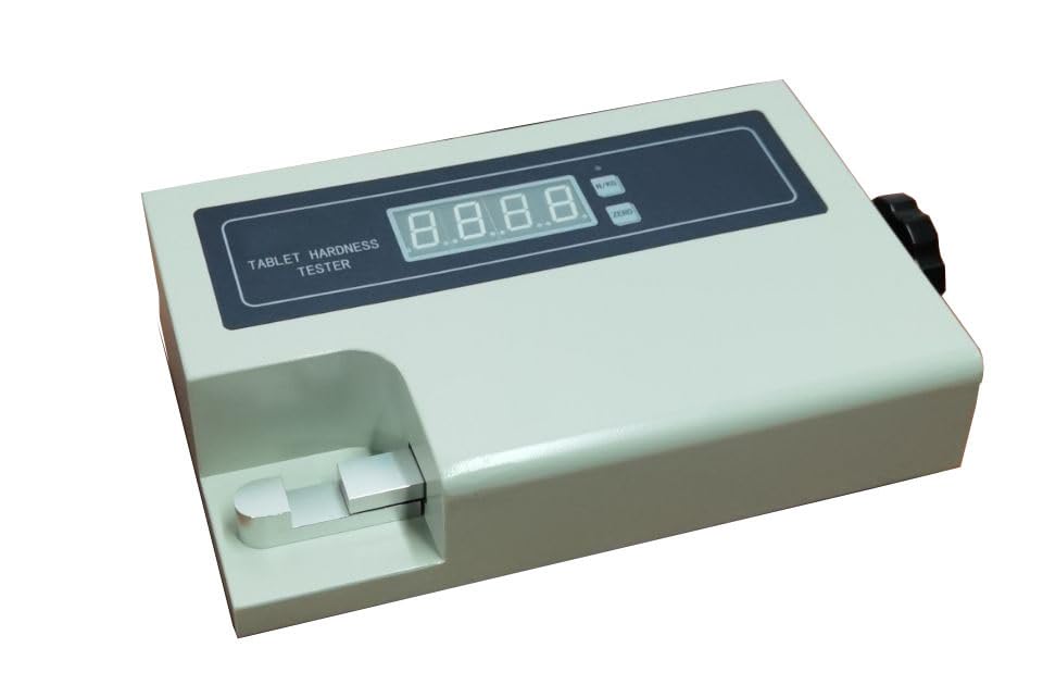 Digital Tablet Hardness Tester - 2-200N / 0.2-20KG Force Range ±1.5% Accuracy with One-Button Unit Conversion - Perfect for Pharmaceutical, Food & Supplement Quality Control Testing