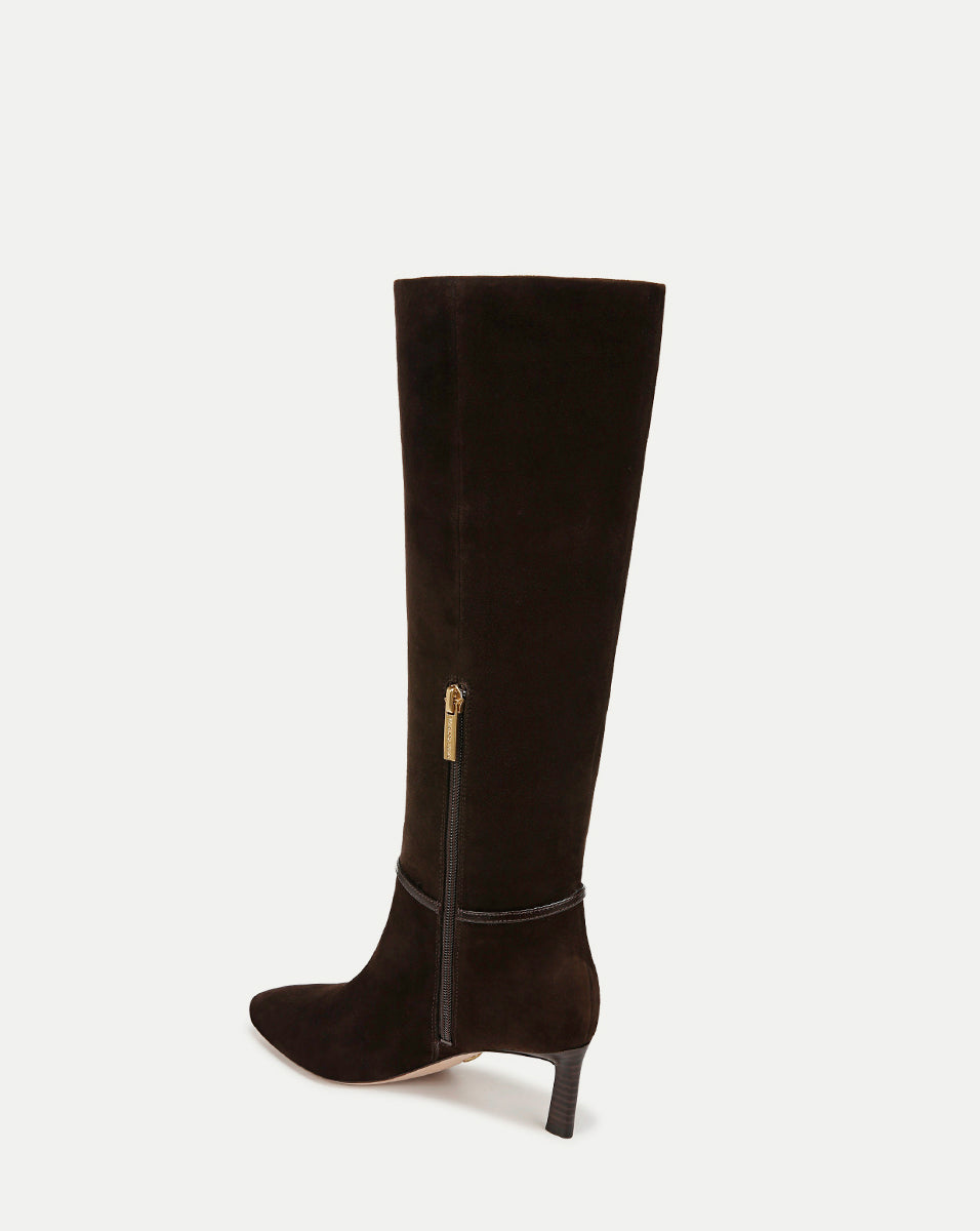 Kenzie Mid Heel Tall Boots for Women - Wide Calf Comfortable Riding Boots | Stylish Fall & Winter Fashion | Perfect for Office, Date Night & Outdoor Activities