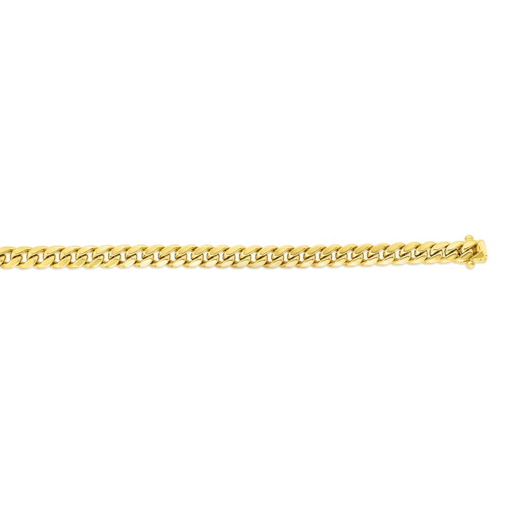 14K Gold 10.7mm Semi-Solid Classic Miami Cuban Link Chain - Perfect for Men's Jewelry, Hip Hop Fashion & Luxury Gifts