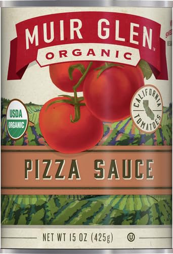 Organic Pizza Sauce by Muir Glen, 15 oz - Gluten Free, Non-GMO, Vegan Friendly - Perfect for Homemade Pizza, Pasta & Italian Recipes