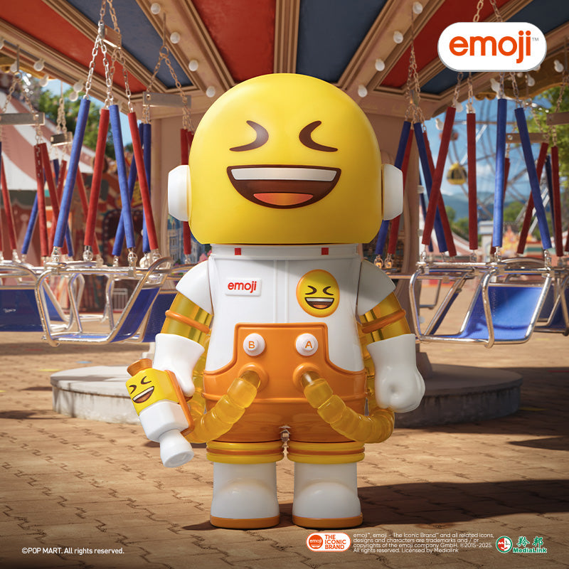 POP MART MEGA Space Molly 100% x Emoji Series Blind Box Collectible Toy - Perfect for Display, Gifts & Surprise Unboxing Fun