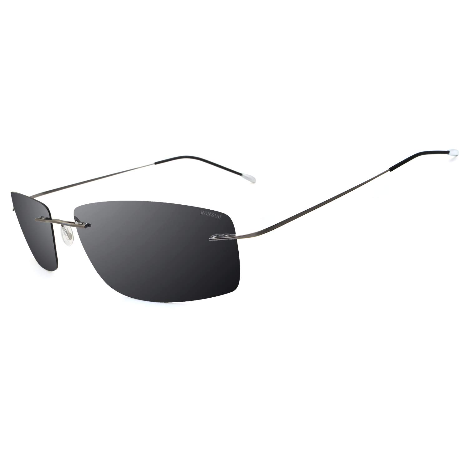 Stylish Rimless Oversized Polarized Sunglasses for Women & Men - Lightweight Titanium Frame, UV Protection, Fashion & Sports Shades - Perfect for Driving, Beach, Outdoor Activities & Everyday Wear