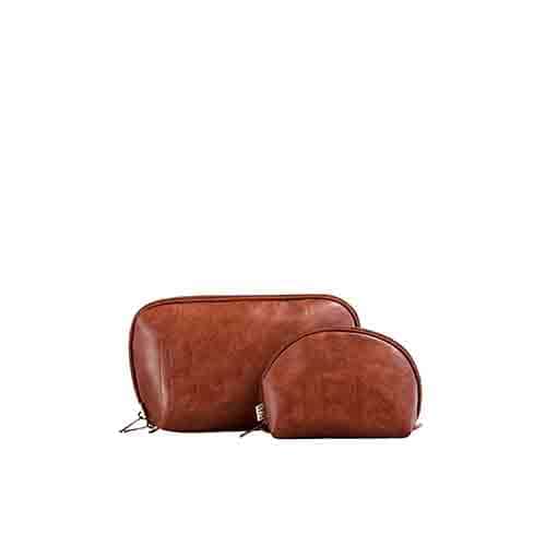 Premium Maple Cosmetic Pouch Set - Travel Makeup Organizer for Women, Waterproof & Durable Makeup Bag for Toiletries, Cosmetics & Jewelry Storage | Perfect for Travel, Gym & Daily Use