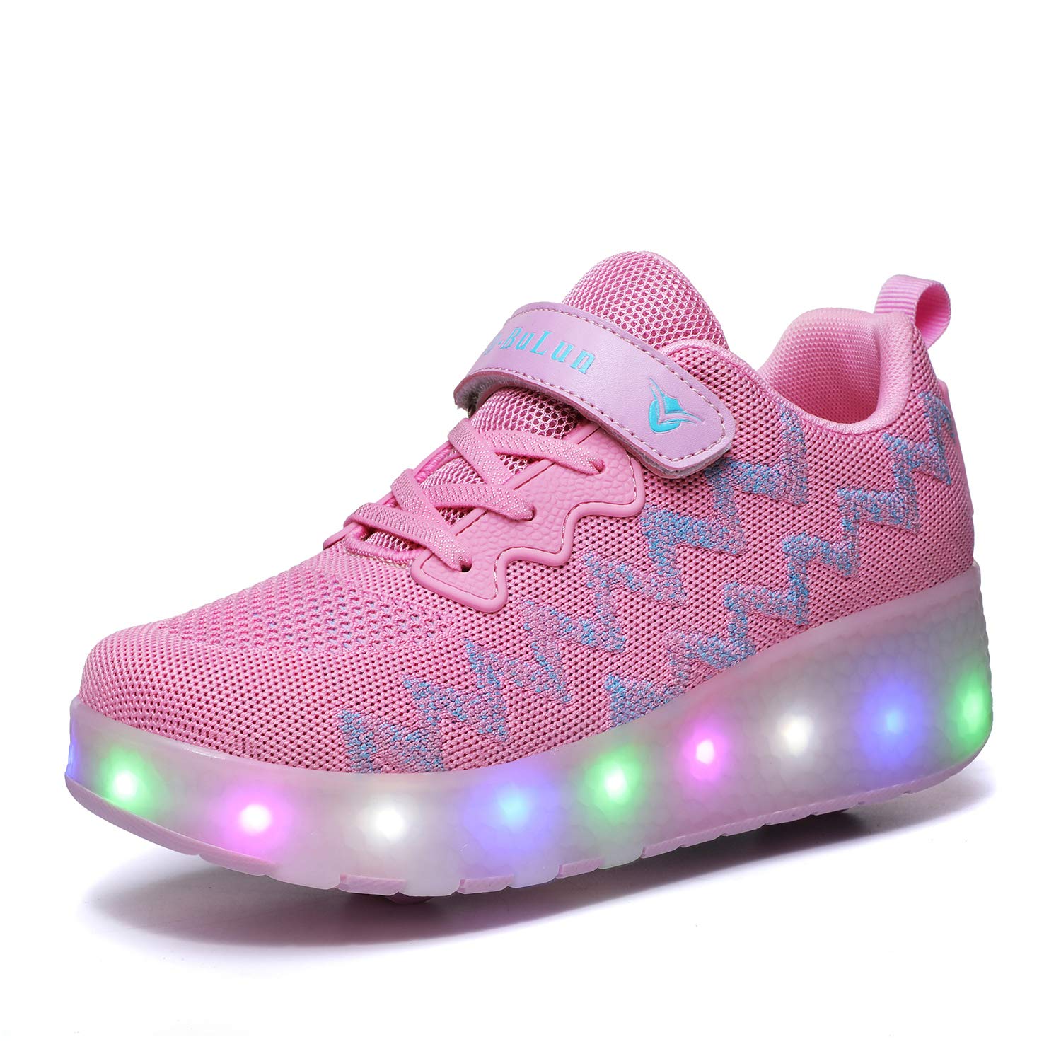 HIWISH LED Skateboard Shoes for Kids - Light Up Sneakers with Flashing Wheels for Boys & Girls | Perfect for Skateboarding, Running & Outdoor Play