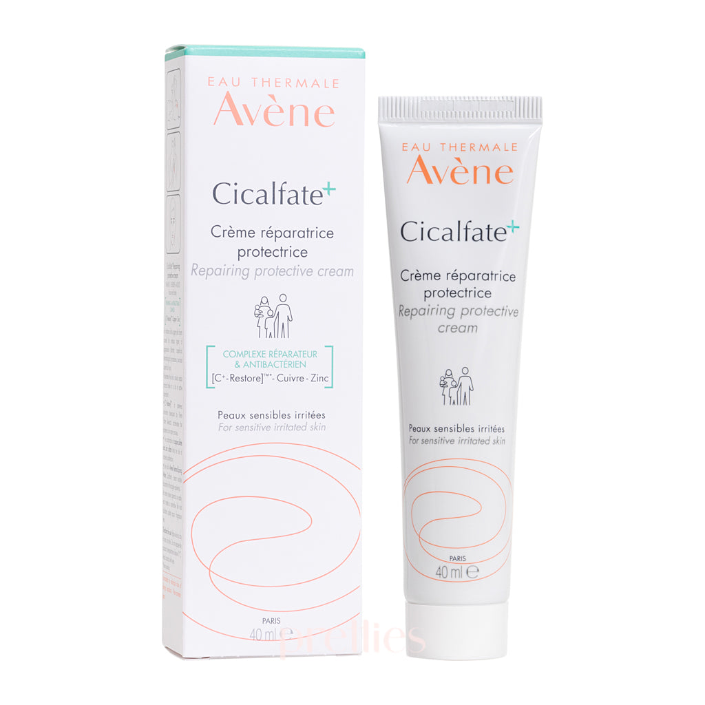 Avene Cicalfate+ Repairing Protective Cream 40ml - Soothing Skin Recovery for Dry, Irritated & Sensitive Skin | Post-Procedure Care & Daily Moisturizing Solution