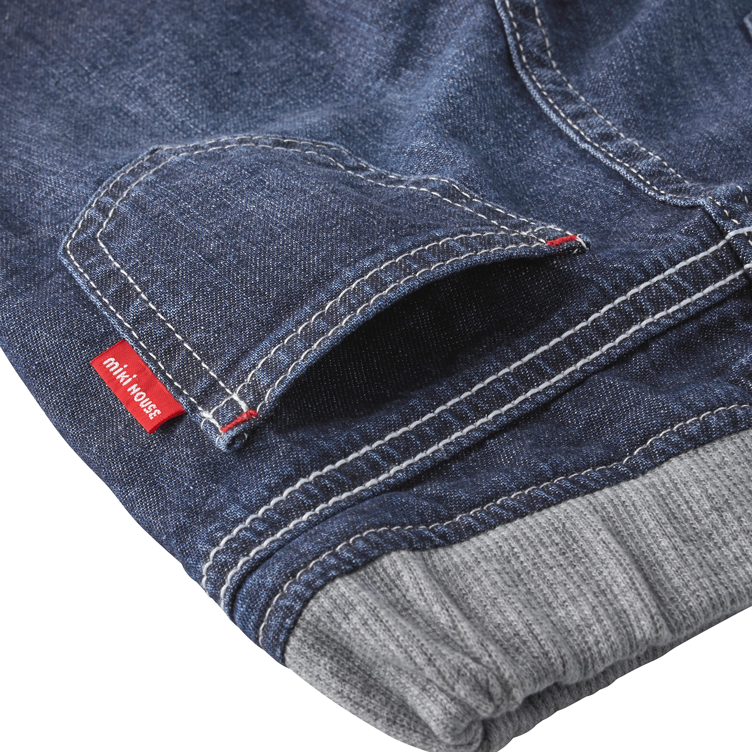 10-3205-490 Boys Girls Denim Pants - Classic Hickory Blue Jeans with Logo for Kids & Baby | Durable Children's Clothing for School, Play & Everyday Wear