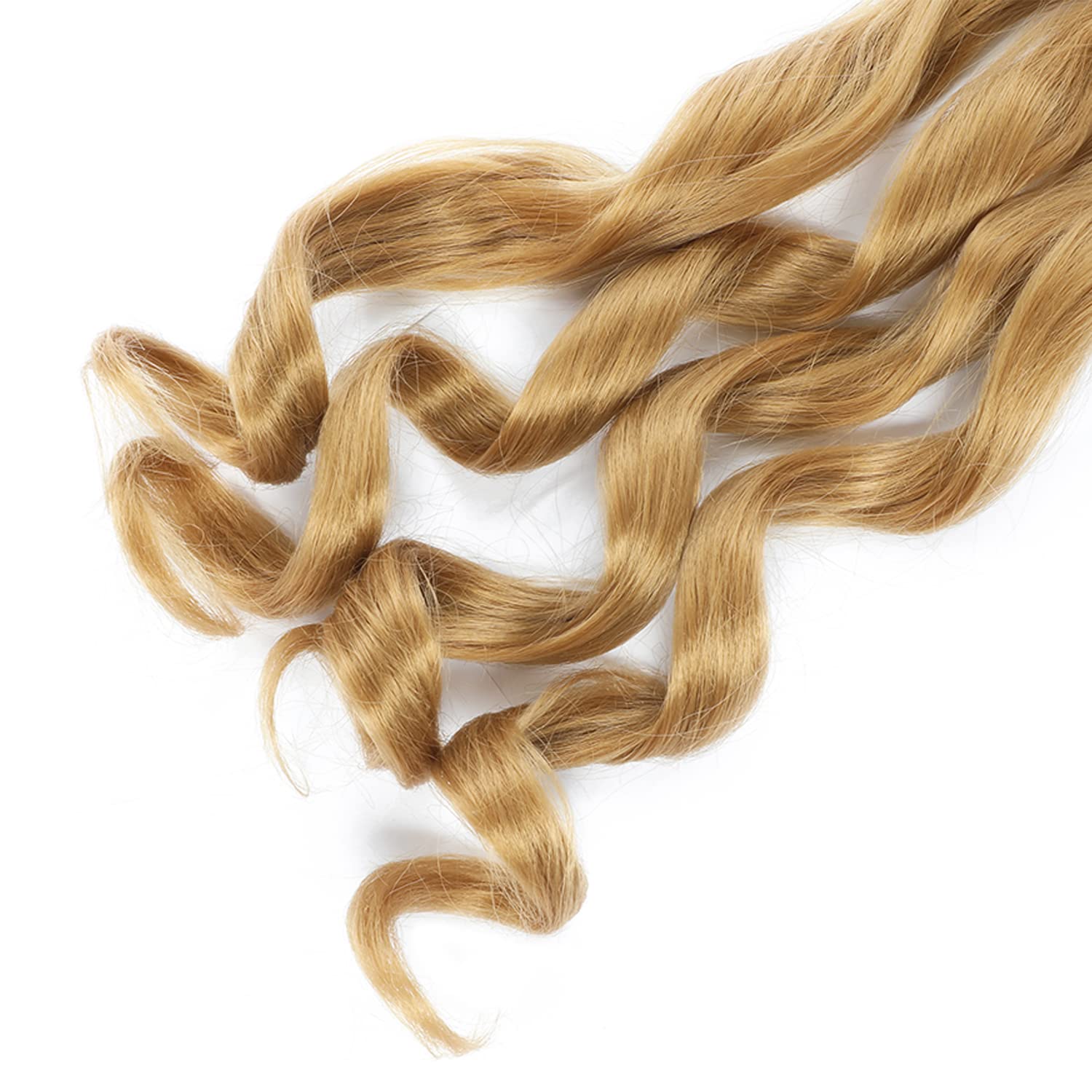 24 Inch French Curly Braiding Hair - Pre-Stretched Bouncy Synthetic Hair Extensions for Black Women | 2 Packs (27 Strands) | Perfect for Protective Styles, Box Braids & Boho Looks