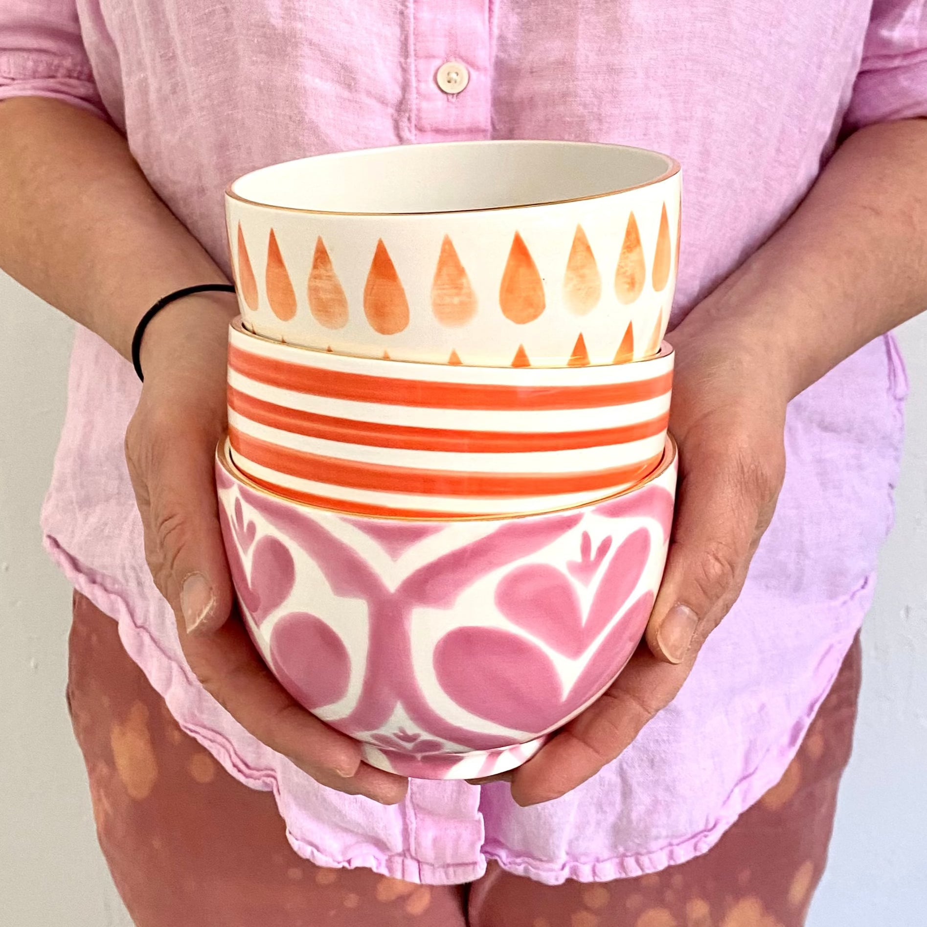 Elegant Cafe Au Lait Bowl Set - Warm Earth Tone Ceramic Breakfast Bowls for Coffee, Cereal & Soup - Perfect for Cozy Mornings & French Bistro Style Dining
