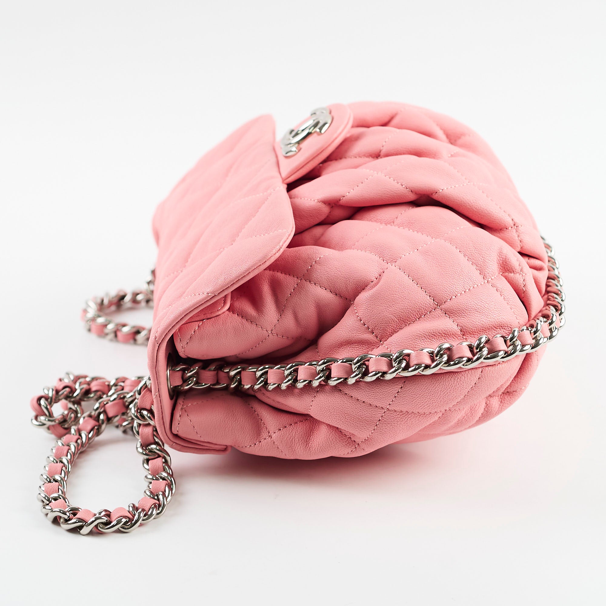 Chanel Quilted Chain Around Crossbody Bag in Pink - Luxury Designer Handbag for Women, Perfect for Parties, Dates & Everyday Use