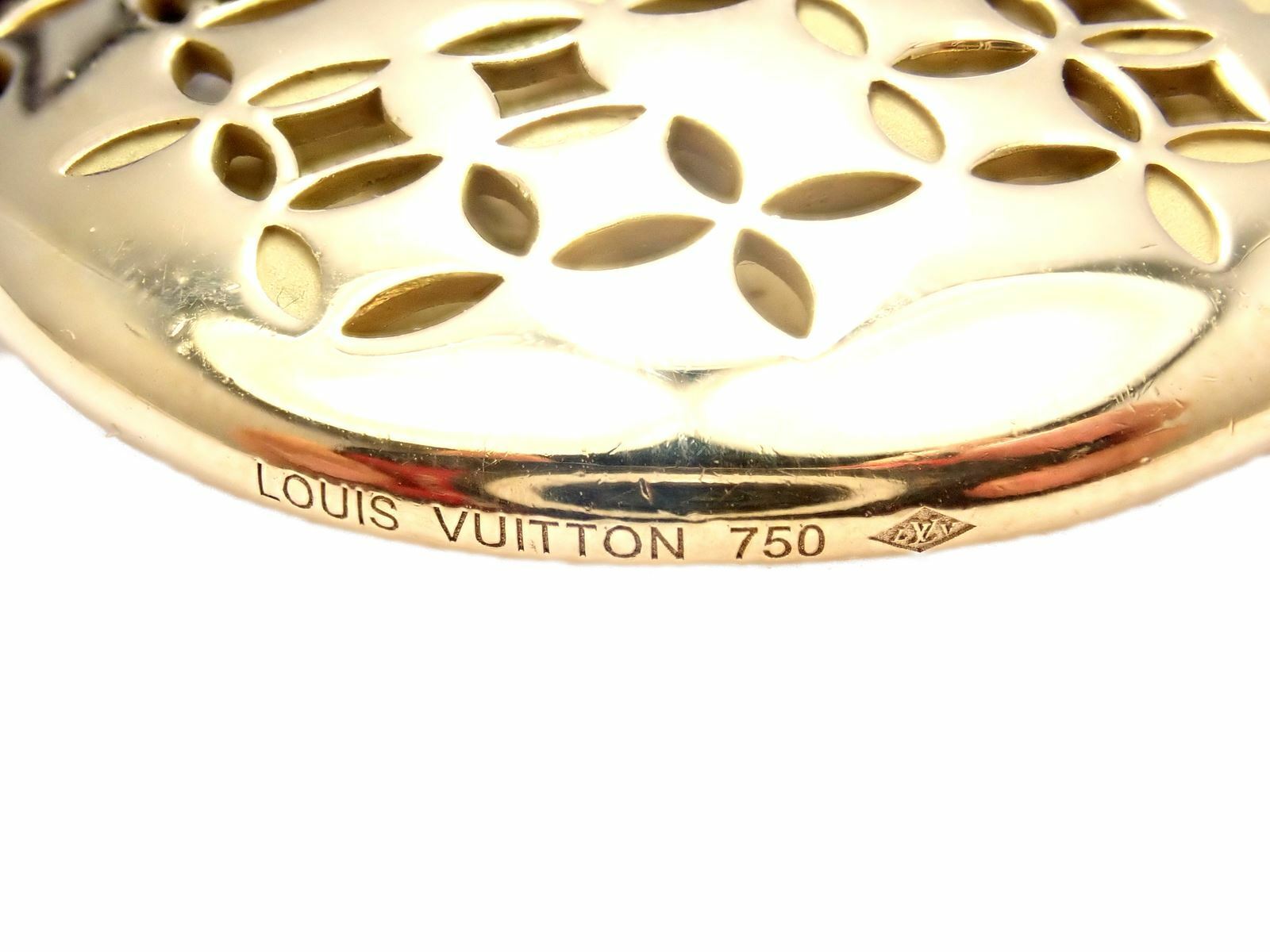 Authentic Louis Vuitton 18k Yellow Gold Large Pendant Necklace 27.8g - Luxury Designer Jewelry for Women, Perfect for Special Occasions & Gifts
