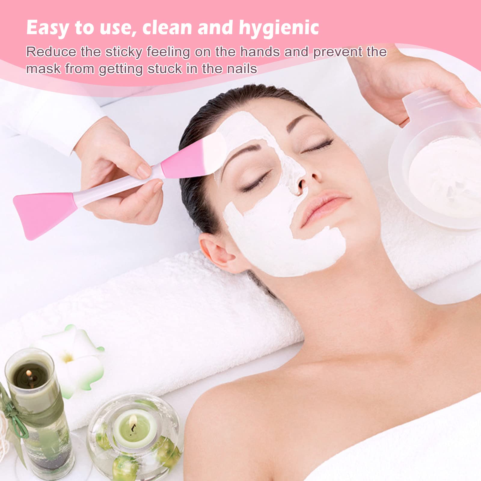 Premium Silicone Face Mask Brush - 12 Pack for Flawless Mud Mask, DIY Skincare, Body Lotion & Makeup Application | Gentle Facial Applicator Tool for Spa, Home Beauty Routine & Professional Use