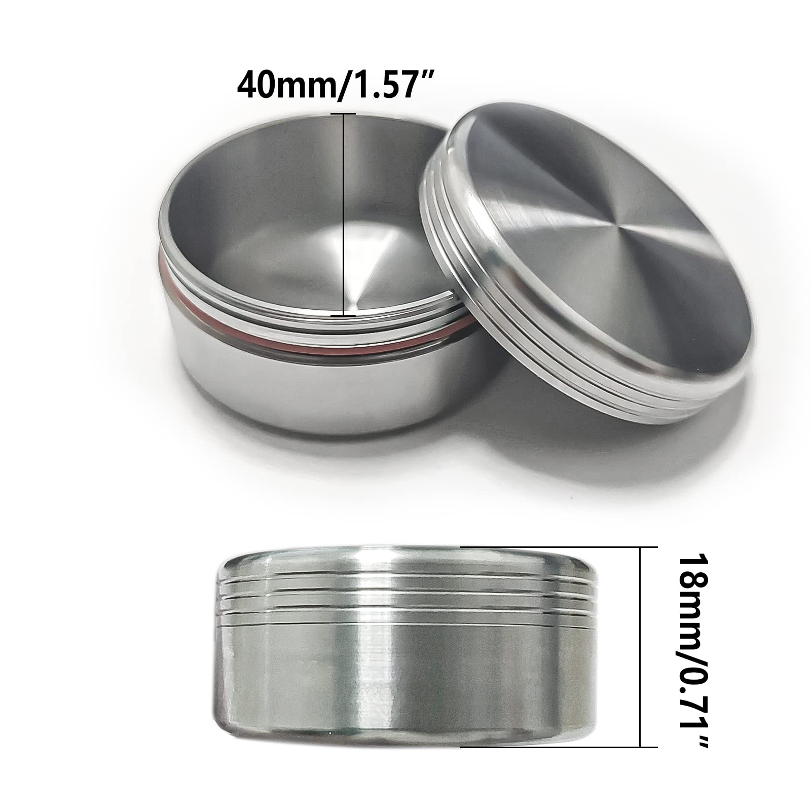 Premium Titanium Waterproof Pill Case - Compact EDC Emergency Capsule Holder, Durable Metal Storage Box for Camping, Hiking & Travel (Silver) - Perfect for Outdoor Adventures & Daily Medication Organization