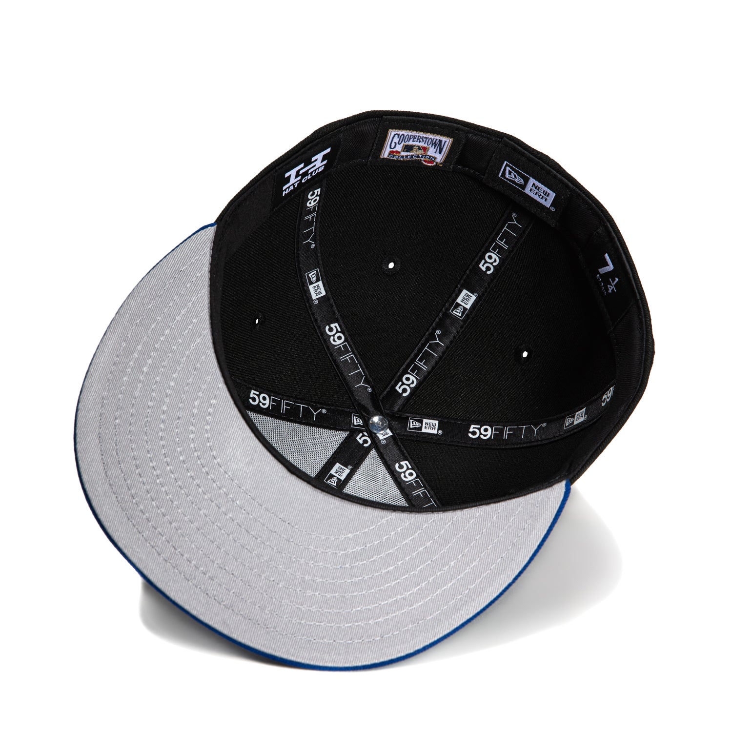New Era 59Fifty Los Angeles Dodgers 60th Anniversary Patch Snapback Hat - Black & Royal Blue - Official MLB Baseball Cap for Men & Women - Perfect for Games, Collecting & Streetwear Fashion