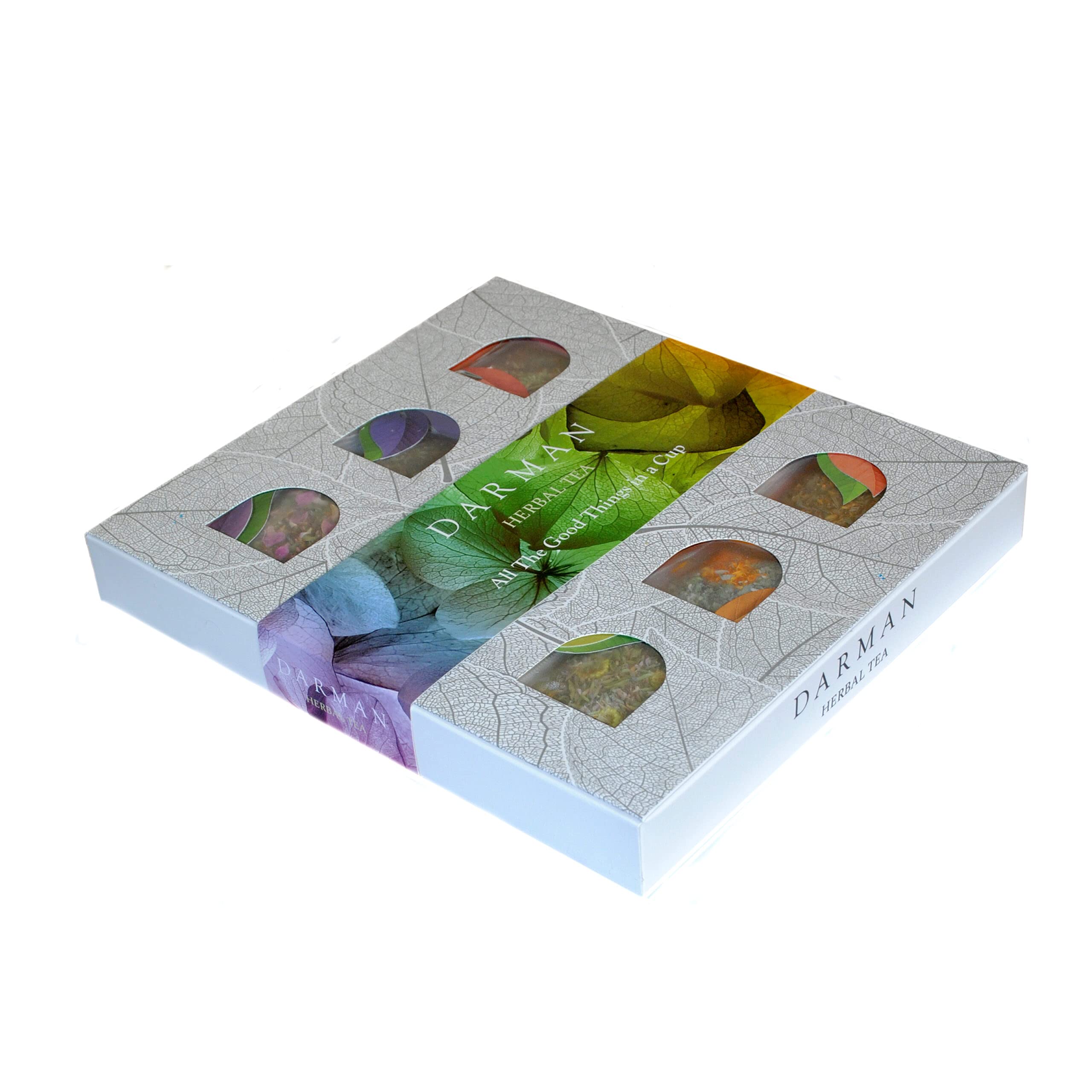 Organic Herbal Tea Gift Set - 27 Tea Bags | DARMAN Premium Herbal Blends for Relaxation & Wellness | Perfect for Gifting, Home & Office Use