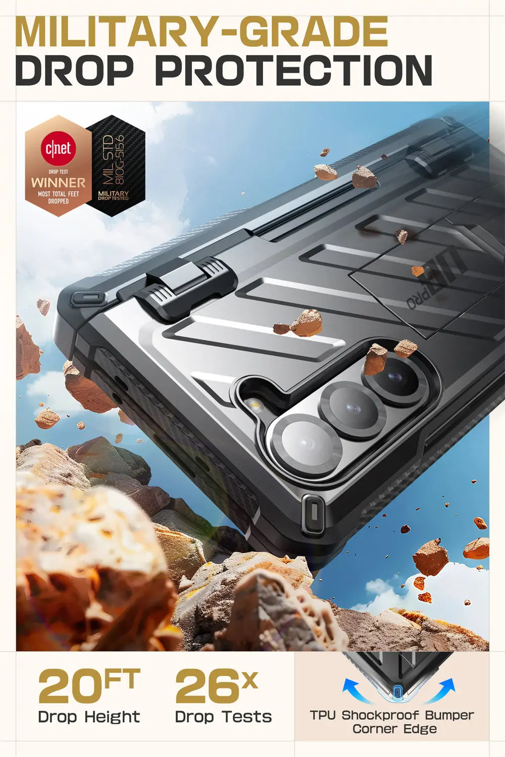 SUPCASE Unicorn Beetle Pro Rugged Case for Samsung Galaxy Z Fold 6 - Shockproof Protective Cover with Built-in Screen Protector | Perfect for Outdoor, Work & Travel Use