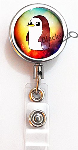 BlackKey Penguin Retractable ID Card Badge Holder Reel with Lanyard & Belt Clip - 2003 | Secure & Convenient for Work, Events & Conferences | Perfect for Nurses, Teachers & Office Professionals