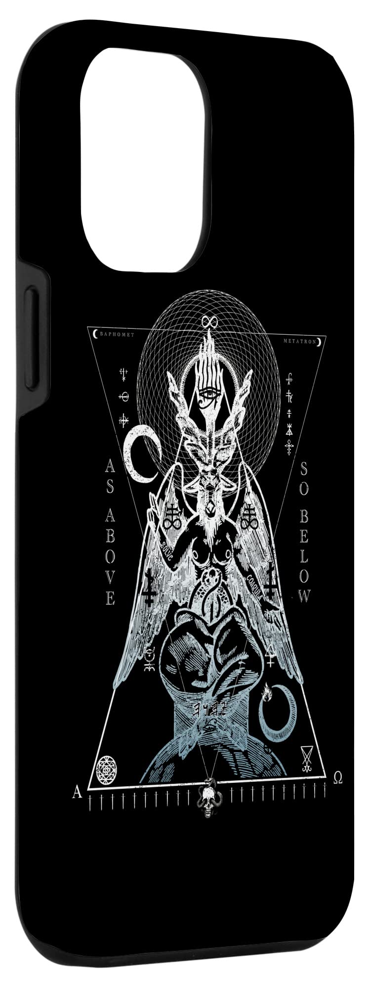 iPhone 12 Pro Max Case - Baphomet Occult Design with Premium Protection | Shockproof & Scratch Resistant Cover for iPhone 12 Pro Max (6.7