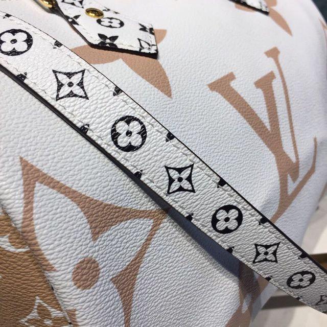 Authentic Louis Vuitton Speedy Bandouliere 30 Monogram Giant White Handbag - Luxury Crossbody Bag for Women, Perfect for Travel, Work & Everyday Use