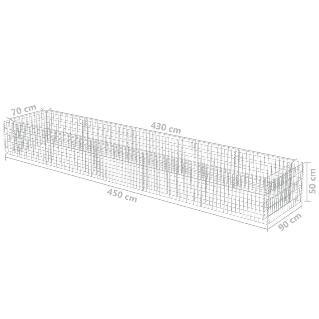 Galvanized Steel Gabion Raised Garden Bed Planter - 177.2