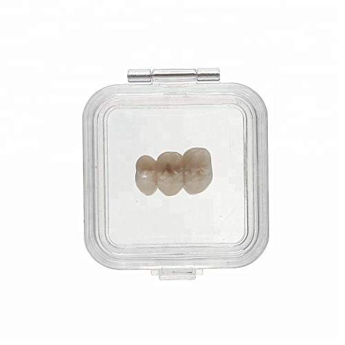 Blite Denture Storage Case - 100pcs Transparent Plastic Tooth Organizer Boxes with Film for Dental Lab, Dentists & Home Use - Perfect for Crowns, False Teeth & Dental Supplies (1 Inch, 100 Pieces)