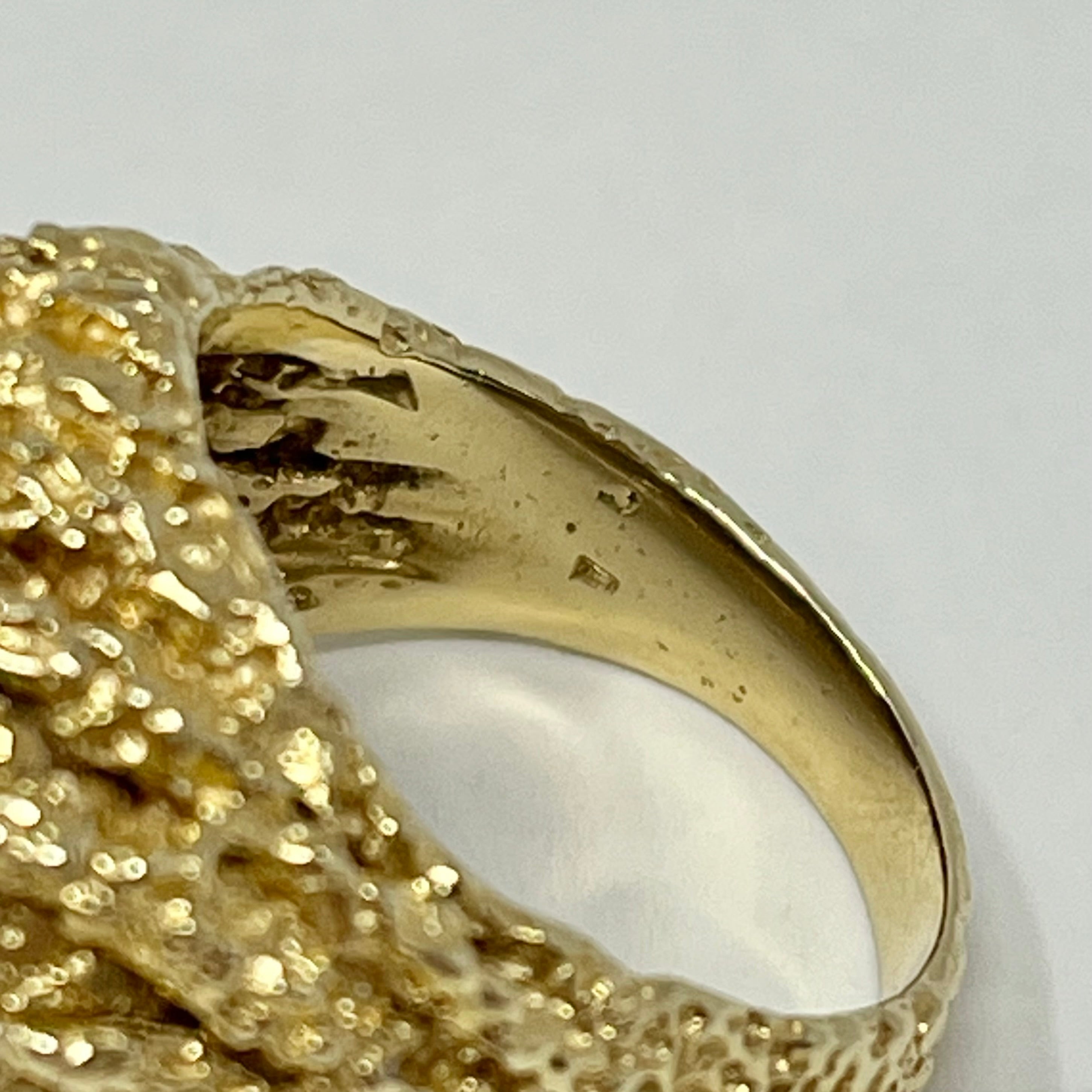 18K Gold Diamond Dome Ring for Women - Elegant Stackable Wedding Band, Anniversary Gift - Perfect for Everyday Wear & Special Occasions