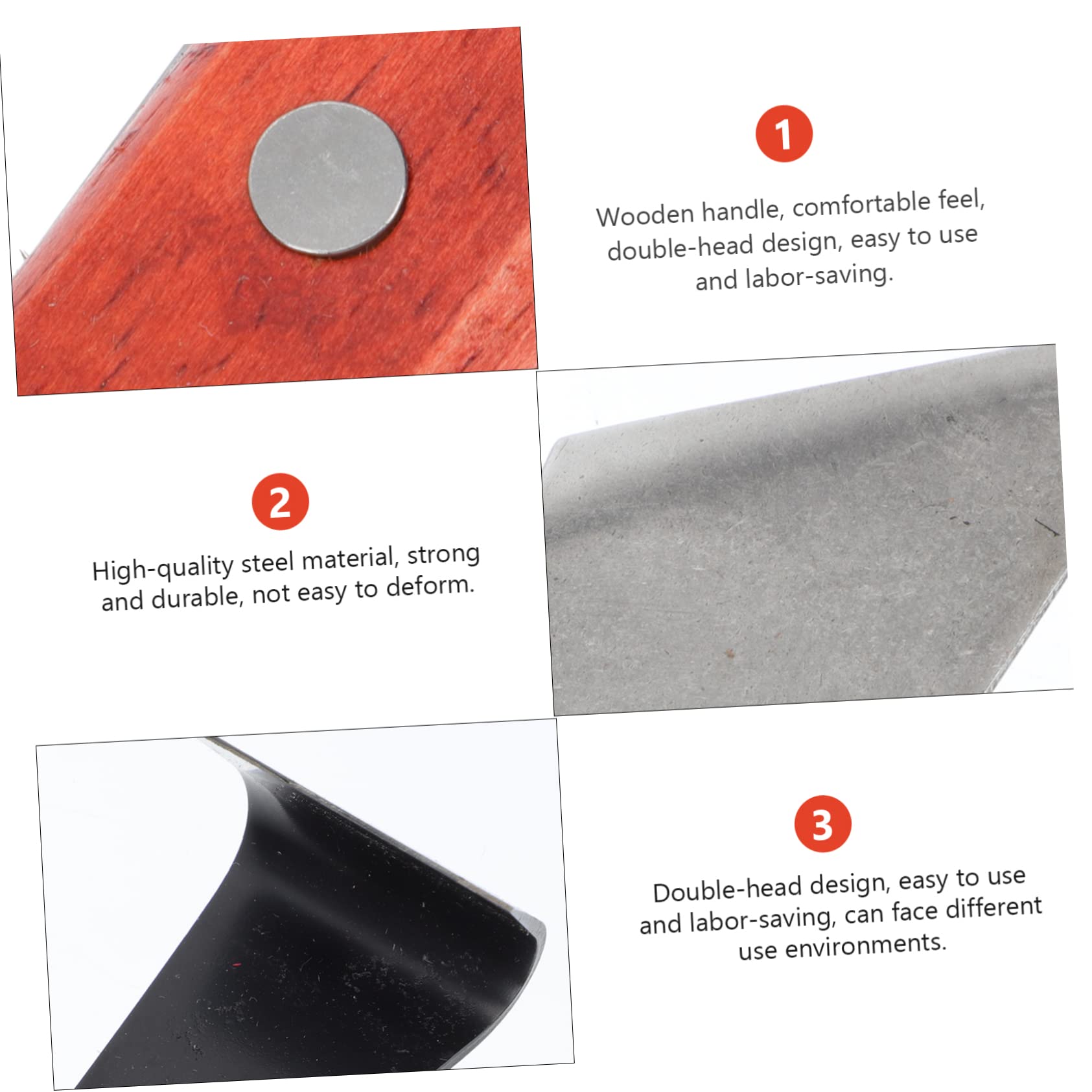 1pc Manual Bark Scraper Tool - Fruit Tree Bark Stripper, Log Peeler & Debarking Cutter for Gardening, Woodworking & DIY Projects - Perfect for Tree Maintenance, Firewood Prep & Crafting