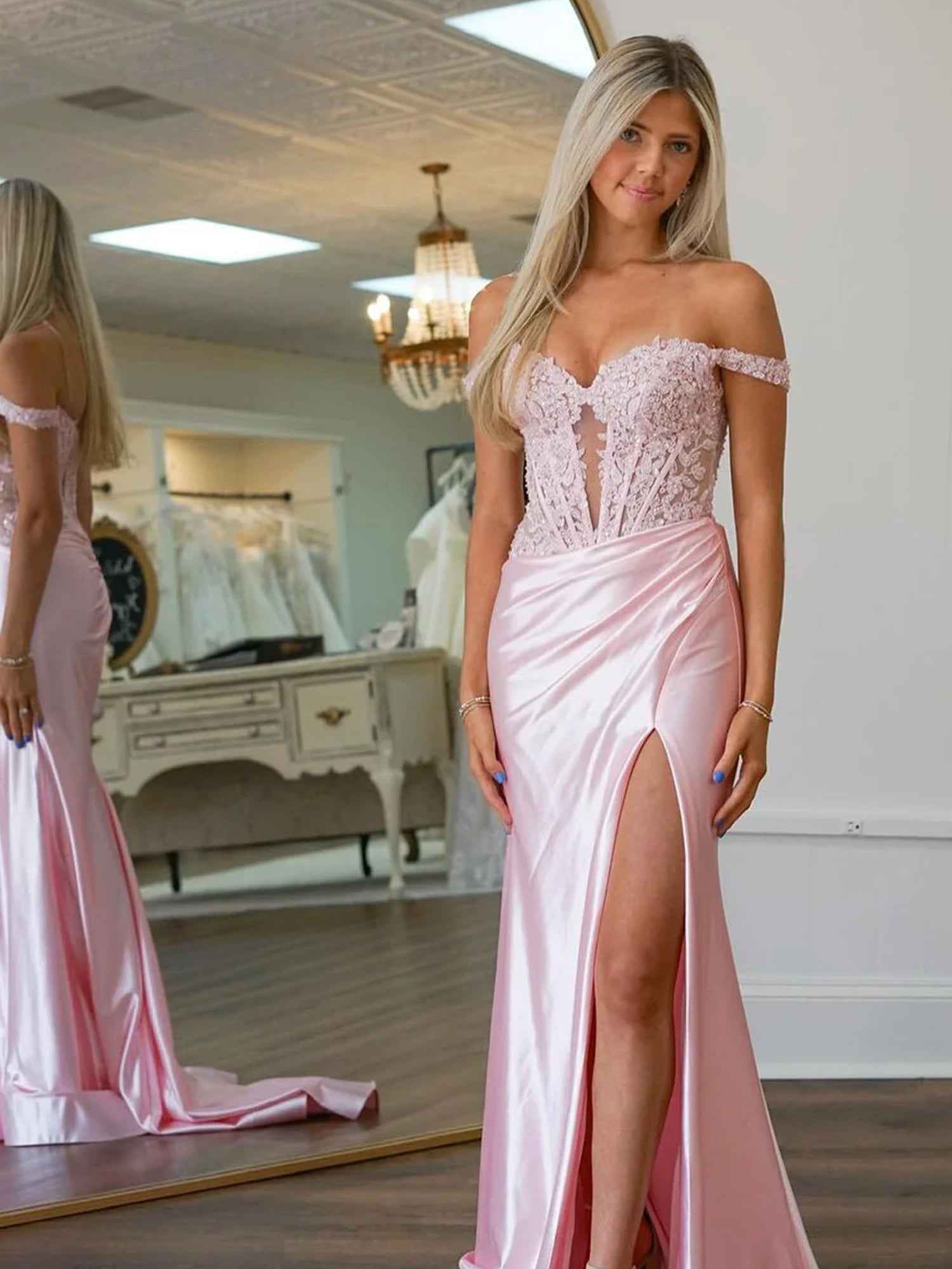 Elegant Pink Long Prom Dresses - Satin Mermaid Gown with Sweetheart Neckline for Formal Evening Wear | Perfect for Homecoming, Quinceañera & Black Tie Events