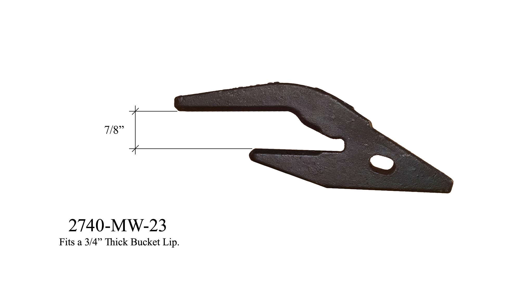 High-Quality Excavator/Backhoe Bucket Weld-On Shanks, Teeth & Pins - 2740-MW-23, 230, 230PN (7 Pack) for Heavy-Duty Construction & Digging Projects