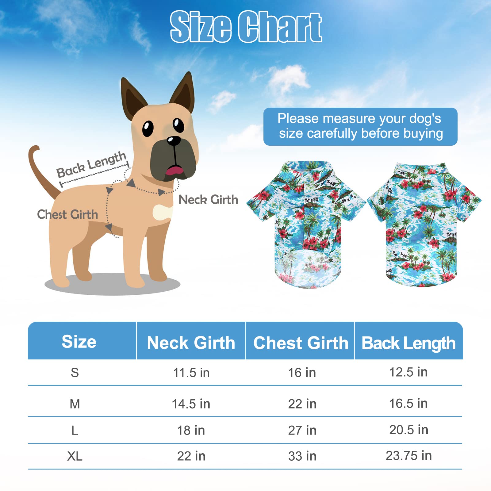 EXPAWLORER Hawaiian Dog Shirt - Breathable Summer Dog Polo T-Shirt with Floral & Tropical Print for Small Medium Large Dogs | Cute Puppy Outfit for Boys & Girls | Perfect for Beach Days, Pool Parties & Summer Adventures