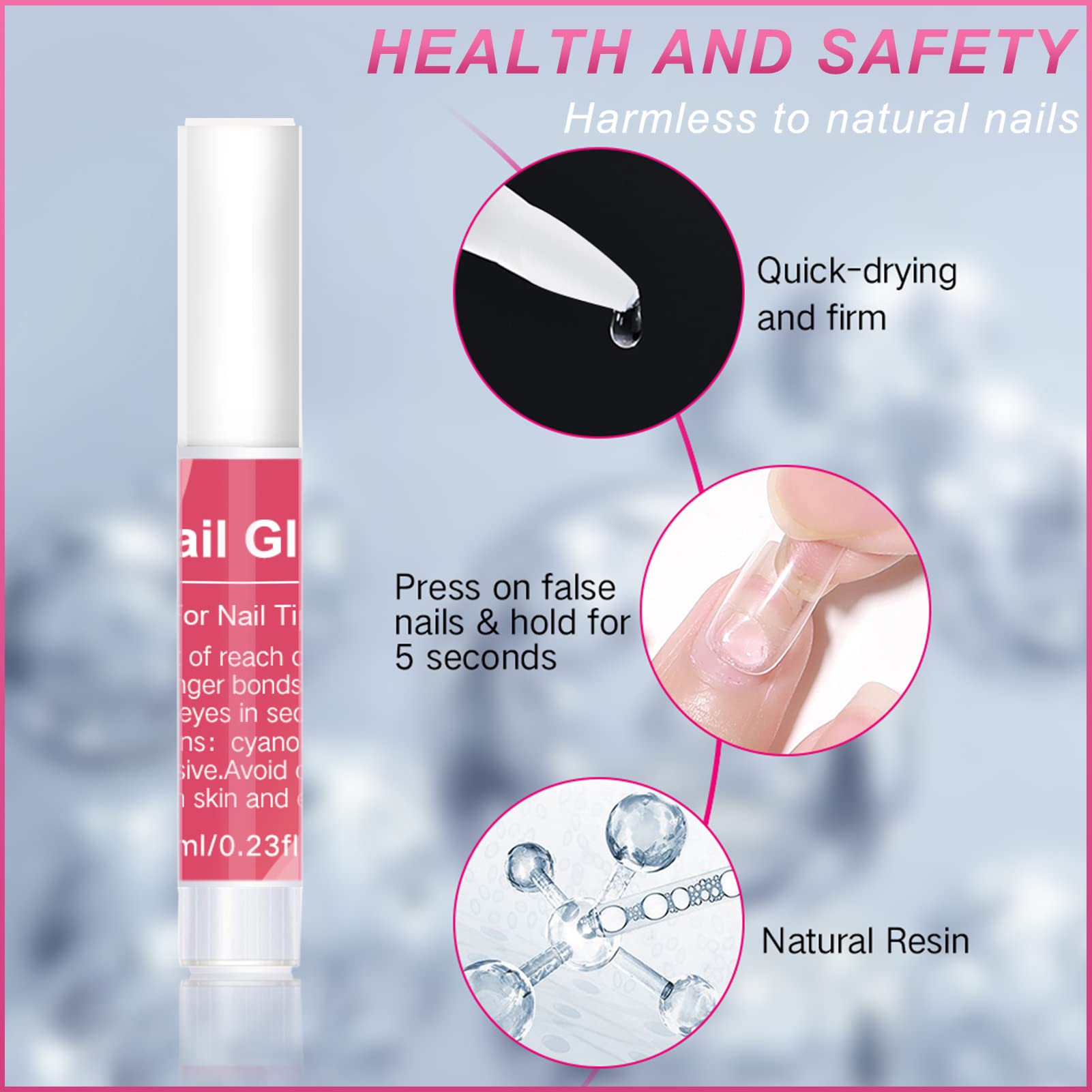 120PCS Clear False Nails & Nail Glue Kit - Square Soft Gel Nail Tips for Extensions, Half Cover Matte Curve Design, Includes 4PCS Nail Glue - Perfect for Salon, Home DIY & Special Occasions
