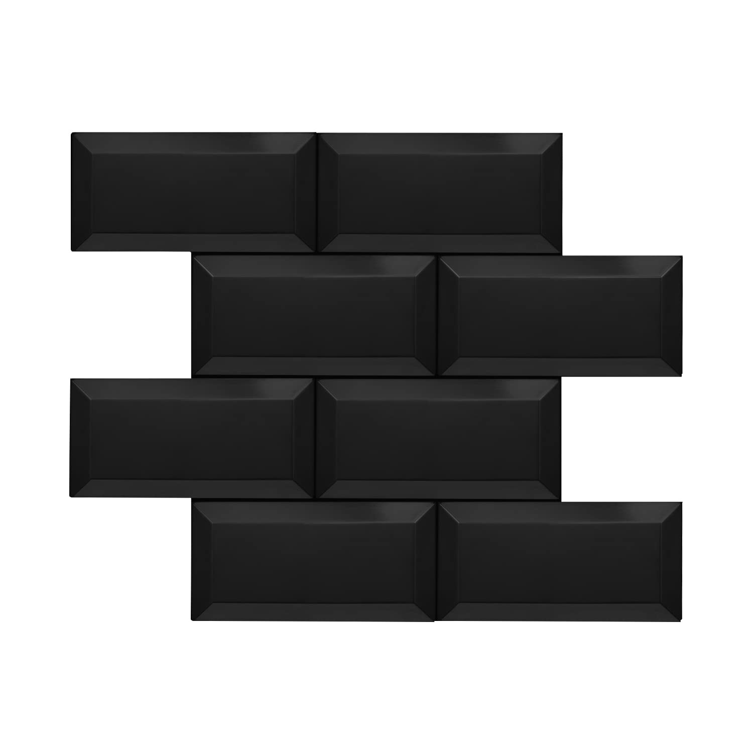 Avant Decor Peel and Stick Kitchen Backsplash Tiles - Aluminum 3D Subway Tile (12” x 11.81”, Pack of 8) - Easy DIY Wall Decor for Kitchen, Bathroom, Laundry Room & Office Spaces