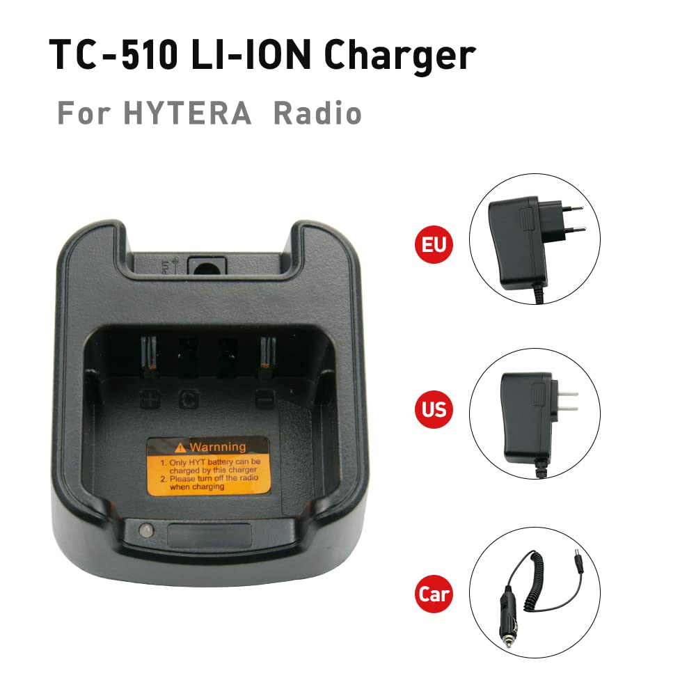 HYTERA HYT BL1719 TC-510 TC-585 TC-500S Walkie Talkie Charger - 2 Way Radio Battery Charger for Outdoor Adventures, Construction Sites & Emergency Communication
