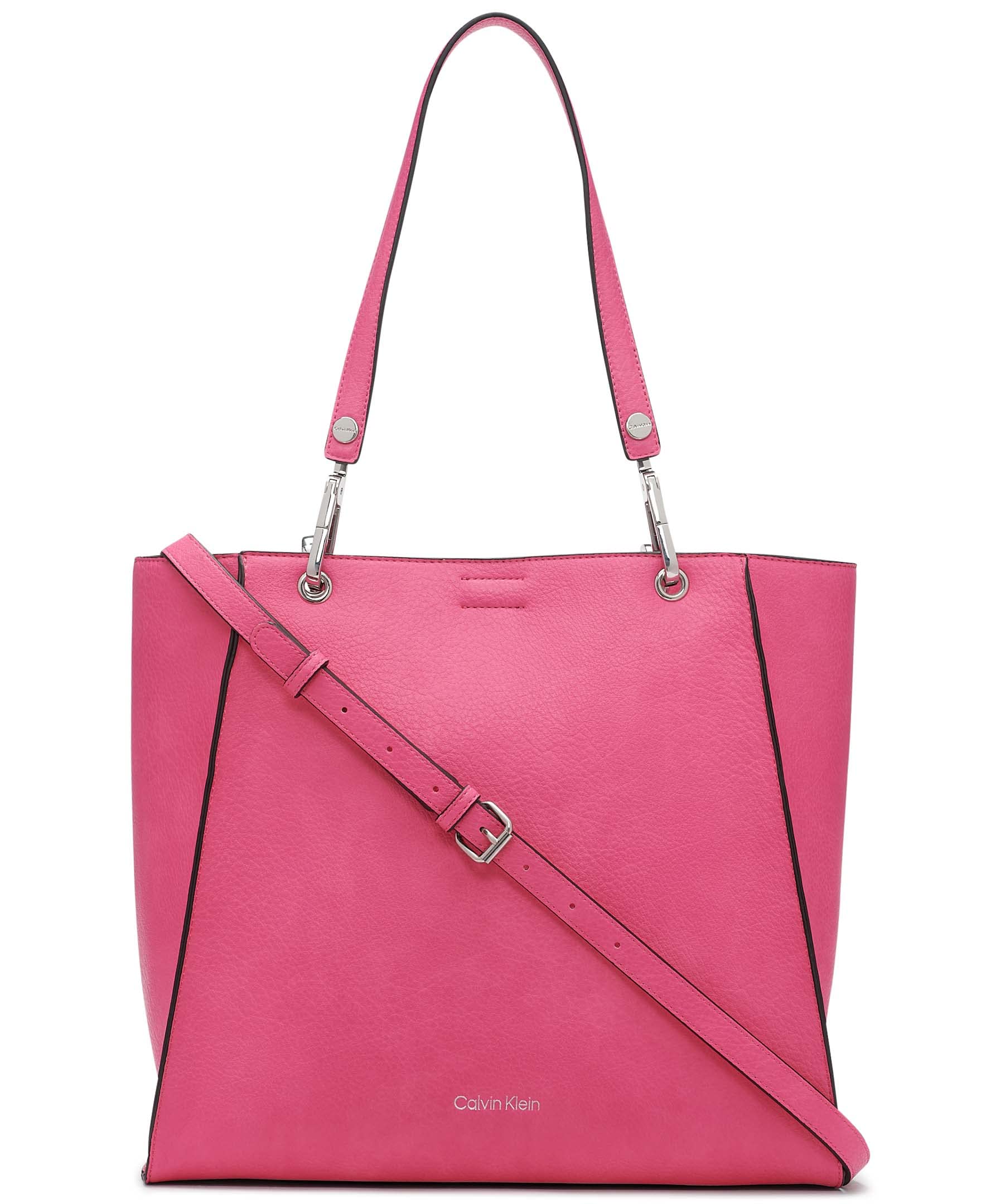 Calvin Klein Reyna North/South Tote Bag for Women - Stylish Leather Handbag for Work, Travel & Everyday Use | Premium Shoulder Tote Purse with Spacious Compartment