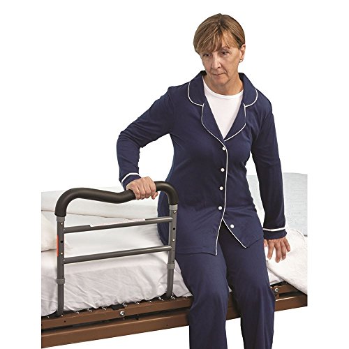 AliMed AliRail Bed Rail - Adjustable Safety Bed Rail for Seniors & Adults - Fall Prevention & Mobility Support - Home & Hospital Use