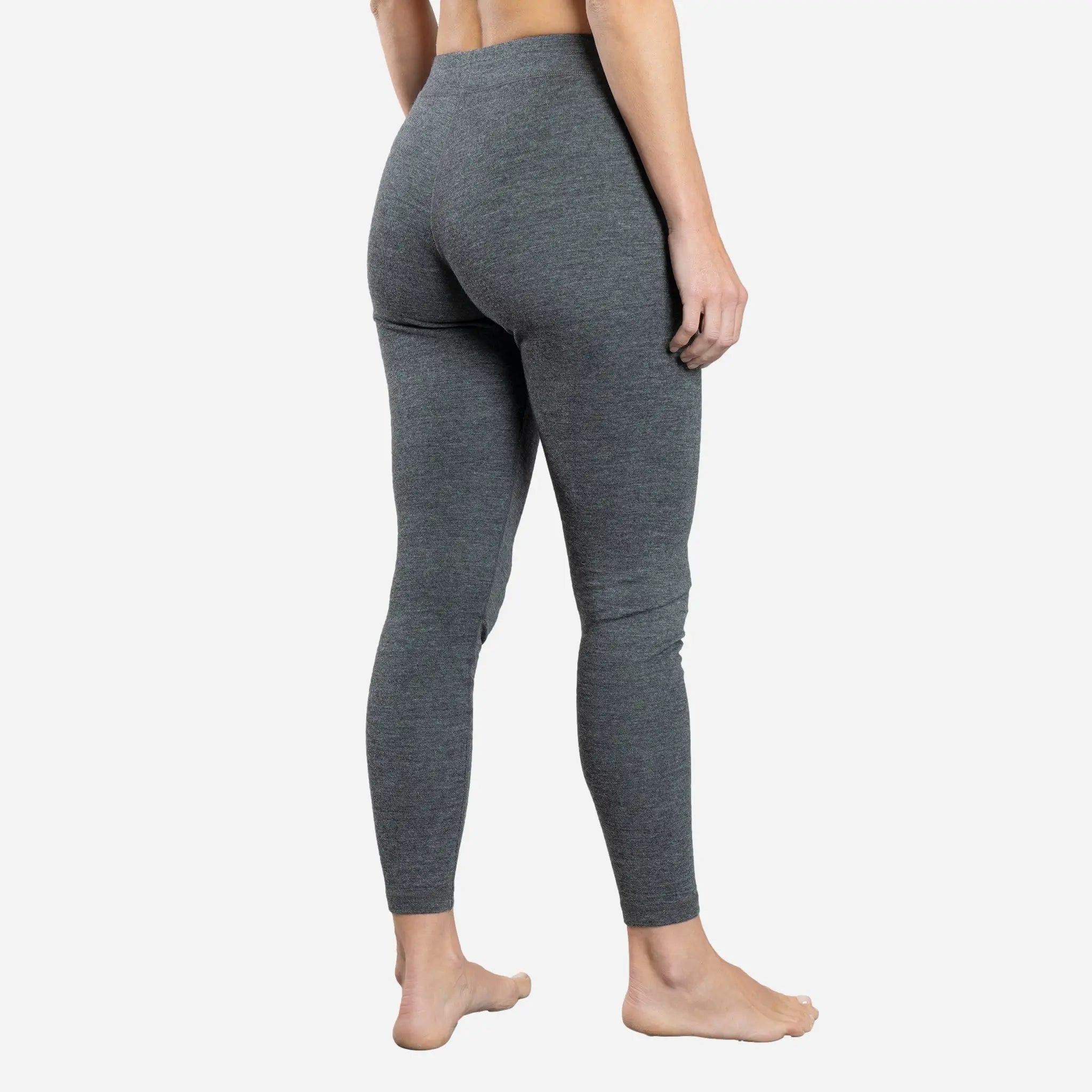 Premium Women's Alpaca Wool Leggings - 300 GSM Lightweight Thermal Base Layer for Yoga, Hiking & Winter Outdoor Activities