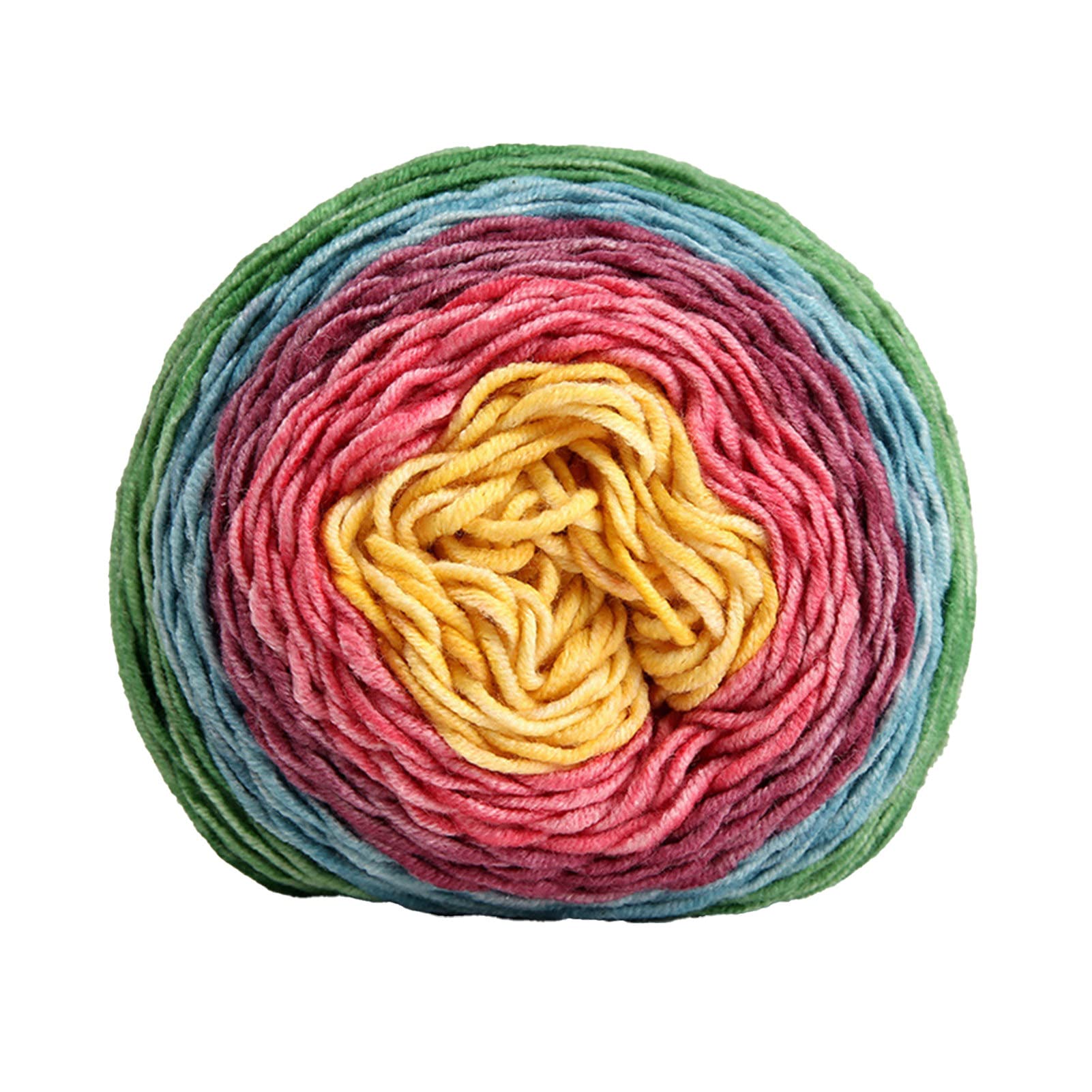 Premium Acrylic Knitting Yarn - Large Rainbow Color Skeins for Crochet, DIY Crafts, and Knitting Projects - Soft & Durable Fiber for Blankets, Scarves, Hats, and Home Decor