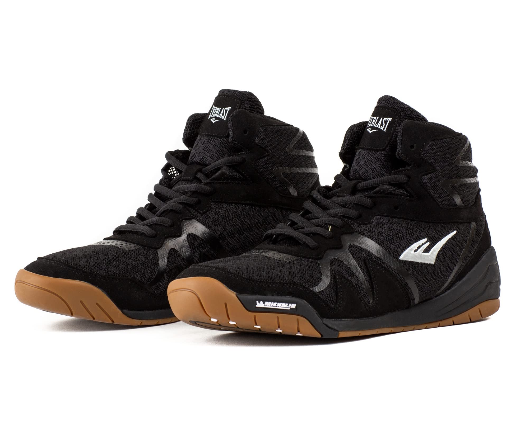 Everlast PIVT Low Top Boxing Shoes for Men - Black Size 8 | Lightweight Training Footwear for Boxing, MMA & Gym Workouts | Perfect for Sparring, Bag Work & Competition