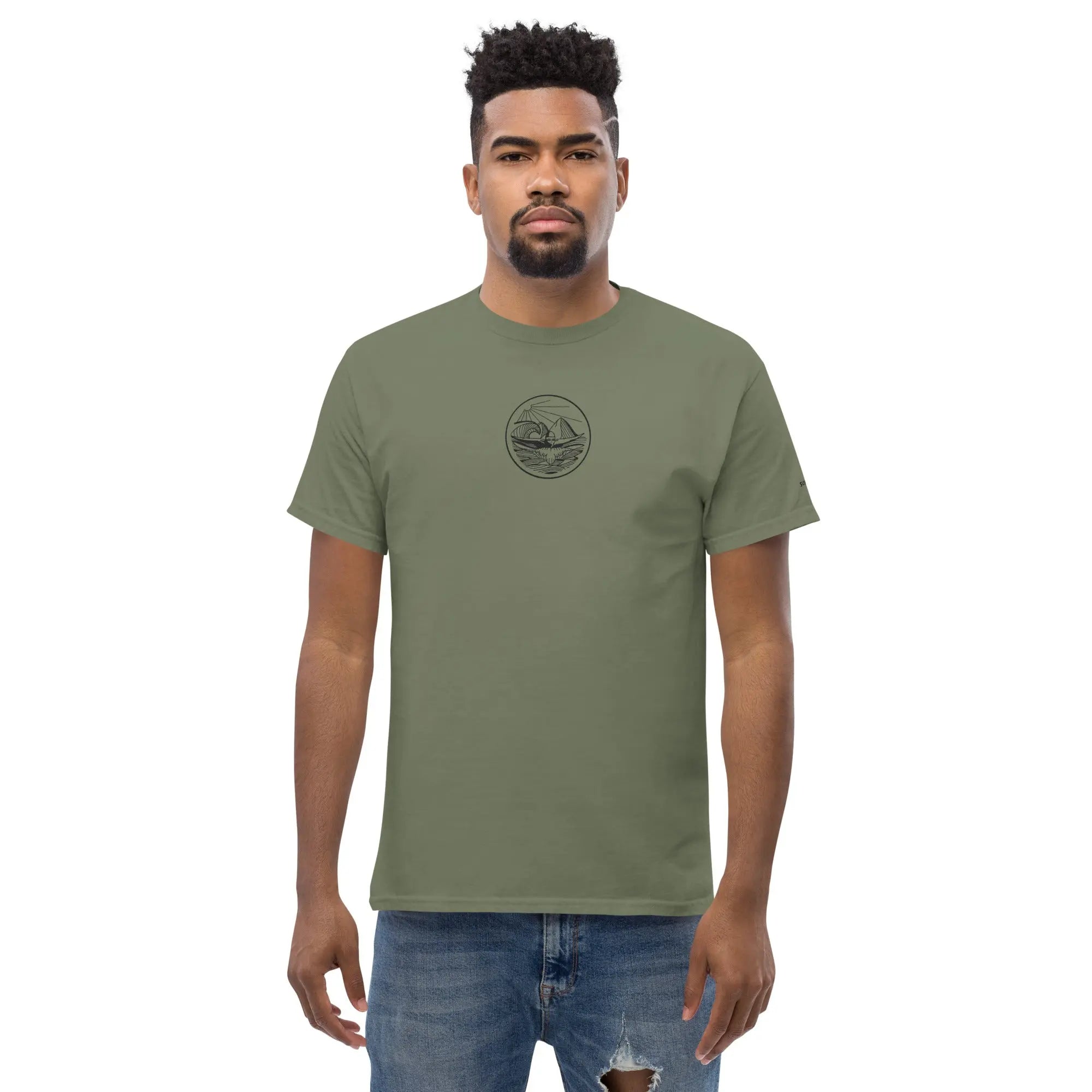 Designer Mountain Swimmer Graphic T-Shirt - Unisex Casual Tee for Men & Women | Perfect for Outdoor Adventures, Beach Trips, and Streetwear Fashion