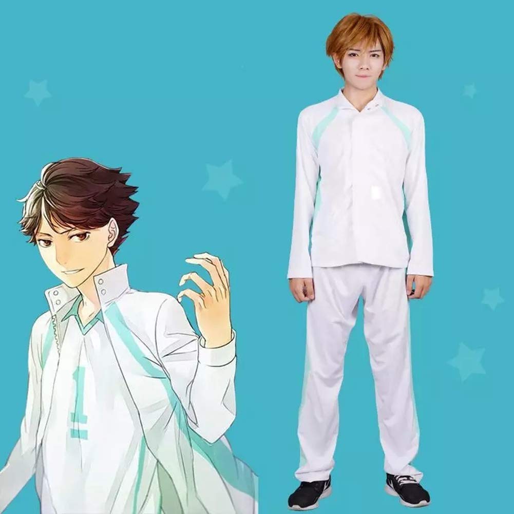 Haikyuu!! Oikawa Tooru Anime Cosplay Jacket - Short Sleeve Outerwear Coat for Cosplay, Halloween, and Anime Conventions