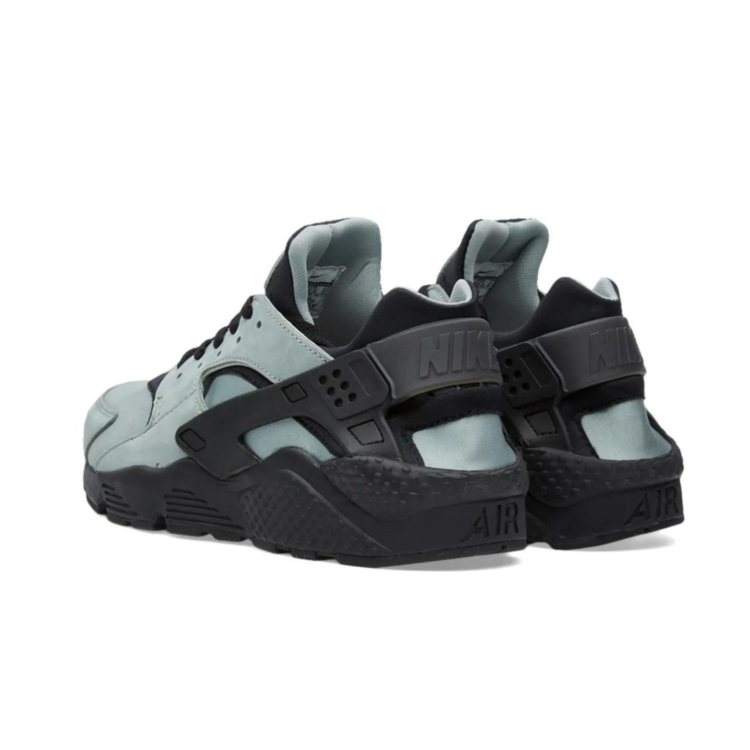Nike Huarache Run Sneakers - Mica Green & Black Men's Running Shoes for Jogging, Gym & Casual Wear