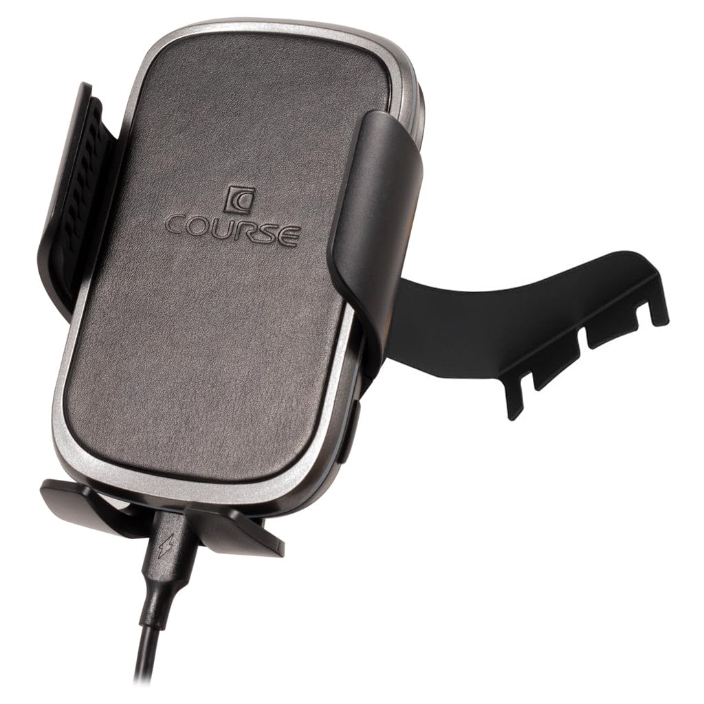 Course Motorsports DirectFit Wireless Charging Car Phone Holder for Toyota Tacoma 2005-2015 - Auto-Grip Phone Mount with Fast Charging (Black) | Perfect for Hands-Free Navigation & Safe Driving