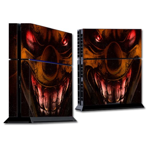 MightySkins Custom Vinyl Skin Wrap Sticker for Sony PlayStation 4 (PS4) Console - Wicked Clown Design | Durable Protective Cover for Gaming Setup & Personalized Decoration
